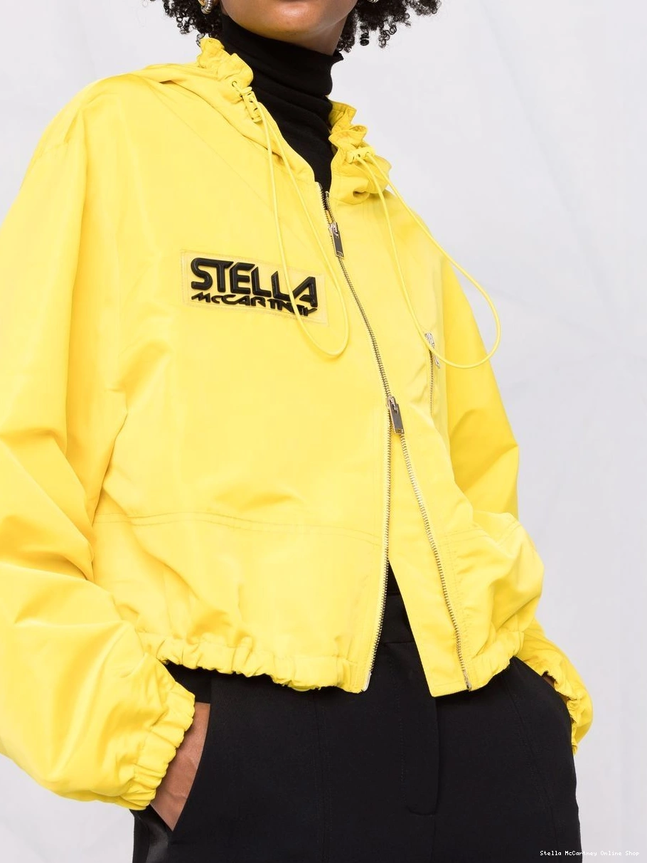 Cheap hooded logo-patch jacket McCartney Women Stella 0403